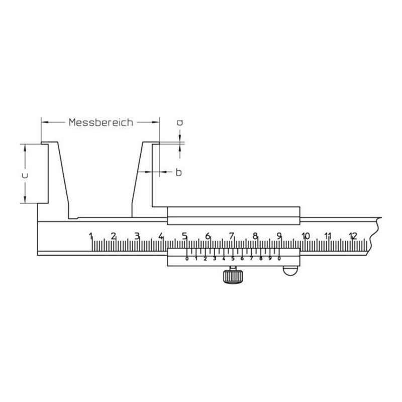 Nutenmessschieber 20-160mm Preisser