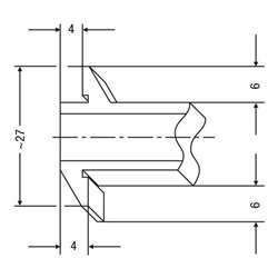 Breiten- u. Tiefenmessschieber 300mm 1/50 FORMAT
