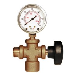 Anschlussstück mit Manometer