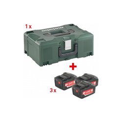 Metabo Basic-Set 3 x 5.2 Ah + MetaLoc