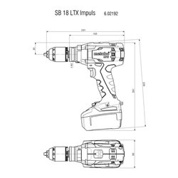 Metabo Akku-Schlagbohrschrauber SB 18 LTX Impuls metaBOX 145 L